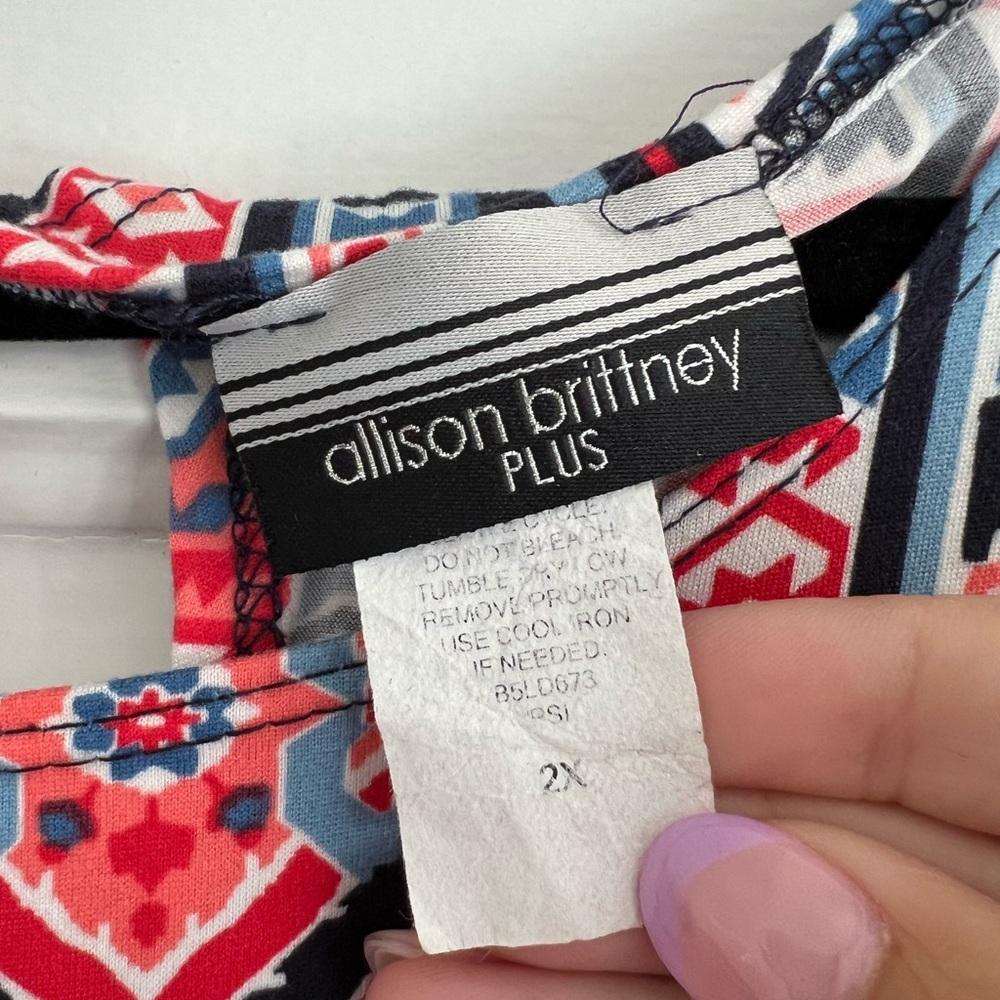 Alison Britney swing dress sleeveless - Picture 2 of 3